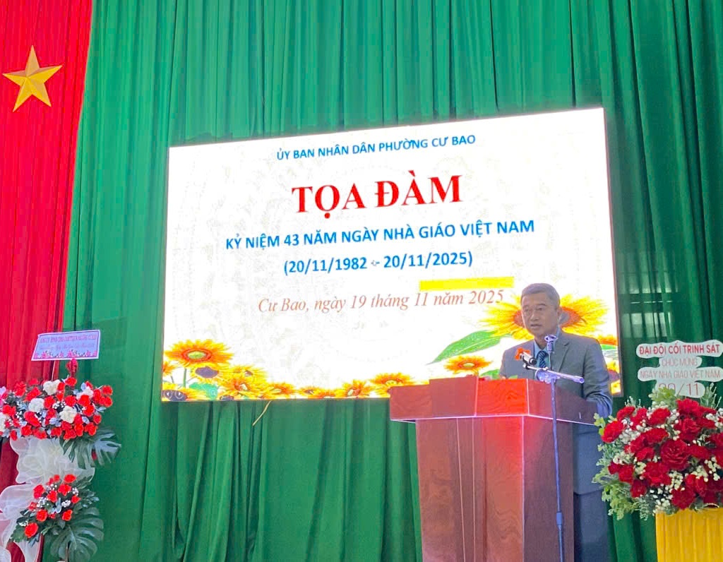 PHƯỜNG CƯ BAO TỌA ĐÀM KỶ NIỆM 43 NĂM NGÀY NHÀ GIÁO VIỆT NAM 20/11